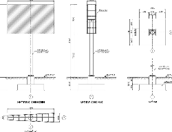 Bản vẽ Bản vẽ biển quảng cáo kích thước 5x8m, cao 12m, full chi tiết kết cấu móng, kết cấu thép