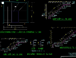 Bản vẽ Bản vẽ  cầu thang bộ bê tông cốt thép, full cấu tạo thép rebar