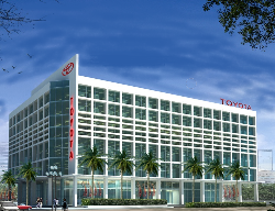 Bản vẽ Bản vẽ nhà để xe ô tô, kết hợp showroom trưng bày ô tô, tòa Toyota Thanh Xuân