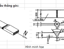 Bản vẽ Bảng tính kiểm tra liên kết đường hàn kết cấu thép.