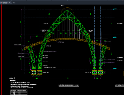 Bản vẽ Cổng chào huyện đầy đủ kiến trúc, kết cấu, thuyết minh