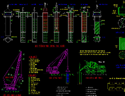 Bản vẽ Biện pháp thi công cọc khoan nhồi, cọc barrette và 2 tầng hầm theo phương pháp top down