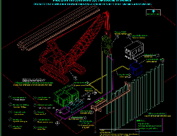 Bản vẽ Biện pháp thi công đóng cọc ván dự ứng lực, thi công dầm mũ-full bản vẽ chi tiết