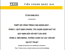Bản vẽ TCVN 9386:2012- Thiết kế công trình chịu động đất
