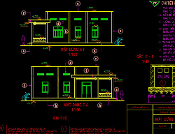 Bản vẽ Bản vẽ nhà cấp 4 kích thước 11x14m, có đầy đủ kiến trúc, kết cấu