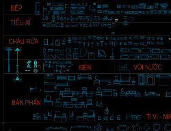 Bản vẽ bản vẽ thư viện đồ nội thất, đầy đủ toàn bộ thư viện block autocad nội thất tham khảo