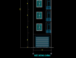 Bản vẽ Nhà phố 6 tầng, kích thước 5x14m, nhà phố 6 tầng - full kiến trúc, kết cấu, dự toán