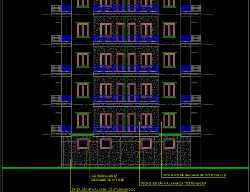 Bản vẽ Bản vẽ chung cư 7 tầng, kích thước 14x21m, full kiến trúc, kết cấu, điện