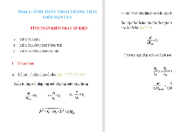 Bản vẽ Các điều kiện kiểm tra trong quá trình tính toán và thiết kế cấu kiện kết cấu thép