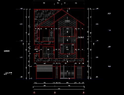 Bản vẽ Bản vẽ nhà biệt thự 3 tầng, mái thái, kích thước  mặt bằng 10x15m, full KT, KC, điện nước