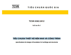 Bản vẽ Tiêu chuẩn thiết kế nền nhà và công trình - TCVN 9362-2012