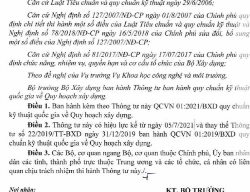 Bản vẽ Thông tư quy chuẩn kỹ thuật quốc gia về quy hoạch xây dựng- ban hành QCVN 01:2021/BXD