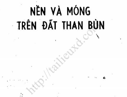 Bản vẽ Sách nền và móng trên đất than bùn
