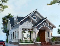 Bản vẽ Hồ sơ thi công nhà vườn mái thái 8mX15.2m