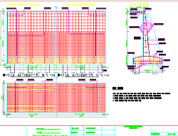 Bản vẽ File cad chi tiết loại tường chắn hẫng h=4.5(chi tiết+kết cấu thép+dự toán)