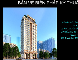 Bản vẽ Full Bản vẽ Biện pháp thi công phá dỡ tầng hầm đầy đủ, chi tiết