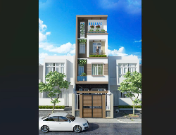 Bản vẽ Bản vẽ nhà phố 4 tầng 5x15.5m (bao gồm bản vẽ kiến trúc và file sketchup full setting)