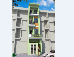 Bản vẽ Bản vẽ nhà phố 3.2 x 18.3m cao 3 tầng 1 tum full kiến trúc, kết cấu