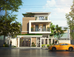 Bản vẽ Biệt thự hiện đại 3 tầng kích thước 10x21m