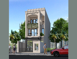 Bản vẽ Full autocad NHÀ PHỐ 3 TẦNG 5x16,5m (đất 5X21m). Hồ sơ thi công kiến trúc, kết cấu, điện nước.