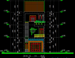Bản vẽ Bản vẽ nhà phố 3 tầng 6x16m full kiến trúc, kết cấu