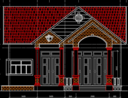 Bản vẽ Bản vẽ nhà cấp 4 kích thước 9.6x22m full kiến trúc, kết cấu