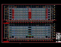 Bản vẽ Bản vẽ ký túc xá 5 tầng full kiến trúc, kết cấu