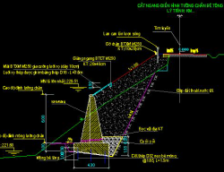 Bản vẽ Bản vẽ xử lý Sụt lở ta luy Đường giao thông và Sửa chữa Tứ nón Cầu