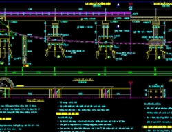 Bản vẽ Bản vẽ cầu Sông Sum - Km0+213.40, 5 nhịp bản 12m, Khổ cầu B=4+2x0.2m, thuộc huyện Hưng Nguyên, Nghệ