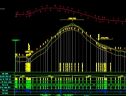 Bản vẽ Bản vẽ thiết kế thi công tuyến | ngã 3 | cống | tràn trên đường có mặt cắt ngang B=6m