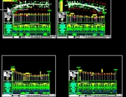 Bản vẽ Bản vẽ thiết kế thi công tuyến+ngã 3+cống trên đường có mặt cắt ngang B=3.5+2x1.5m