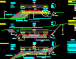 Bản vẽ Bản vẽ thiết kế điển hình đường cấp 4 miền núi có mặt cắt ngang B=7,5m