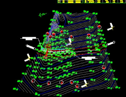 Bản vẽ Bản vẽ thiết kế điển hình đường cấp 5 miền núi có mặt cắt ngang B=6,5m