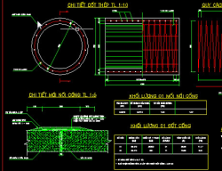 Bản vẽ Bản vẽ chi tiết cốt thép ống cống tròn BTCT khẩu độ 0,3 - 0,6m theo định hình 81-04X