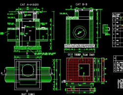 Bản vẽ Bản vẽ thiết kế chi tiết ga thu, ga thăm cống D400 - D800
