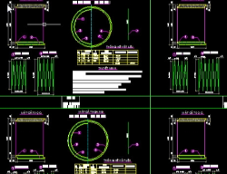 Bản vẽ Bản vẽ chi tiết cốt thép ống cống tròn BTCT D1250, tải trọng A, B, C, D, chiều dài L=1m