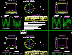 Bản vẽ Bản vẽ chi tiết cốt thép ống cống tròn BTCT D960, tải trọng A, B, C, D, chiều dài L=1, 2, 4m