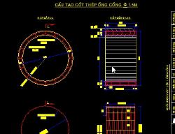 Bản vẽ Bản vẽ chi tiết cốt thép ống cống tròn theo định hình 533-01-01