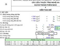 Bản vẽ Bản tính mố cọc Shinso bằng Excel