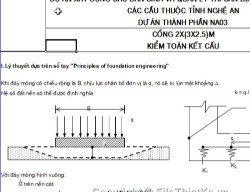 Bản vẽ Bản tính cống hộp khẩu độ 2x(3x2,5)m bằng Excel