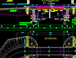 Bản vẽ Bản vẽ cầu dầm T 1 nhịp 24m khổ cầu 7m