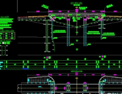 Bản vẽ Bản vẽ cầu dầm bản 3 nhịp L= 8m khổ cầu 4m đầy đủ các hạng mục