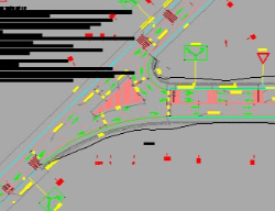 Bản vẽ Bản vẽ thiết kế mẫu bình đồ trắc dọc trắc ngang thiết kế, bình đồ thoát nước, ATGT và công trình