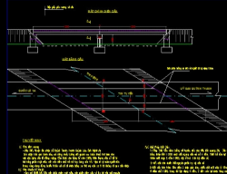Bản vẽ Bản vẽ cầu dầm thép liên hợp bản BTCT 2 nhịp 12m đầy đủ các hạng mục
