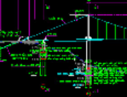 Bản vẽ Bản vẽ cầu treo dây võng dài 100m nhịp chính 10+10m nhịp dẫn khổ cầu 2,9m đầy đủ các hạng mục