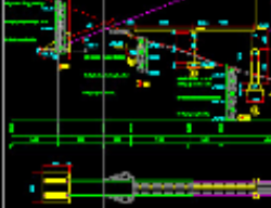 Bản vẽ Bản vẽ cầu treo dây võng dài 132m nhịp chính 2x(12+12)m nhịp dẫn khổ cầu 2,4m đầy đủ các hạng mục