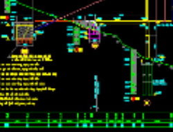 Bản vẽ Bản vẽ cầu treo dây võng dài 132m nhịp chính 18+18+18m nhịp dẫn khổ cầu 2,4m đầy đủ các hạng mục