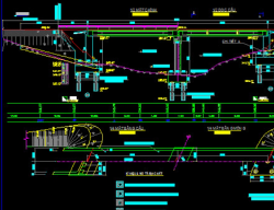 Bản vẽ Bản vẽ cầu dầm I 2 nhịp 24m khổ cầu 7m đầy đủ các hạng mục