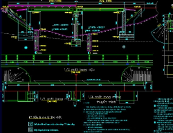 Bản vẽ Bản vẽ cầu dầm I 2 nhịp 20,7m khổ cầu 8m đầy đủ các hạng mục