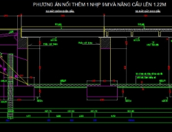 Bản vẽ Bản vẽ cầu dầm T 2 nhịp 9m khổ cầu 4,4m đầy đủ các hạng mục